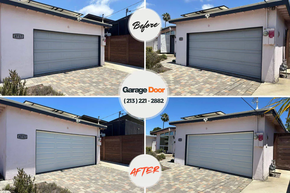 Before and after: garage door repair Colonial Park, PA